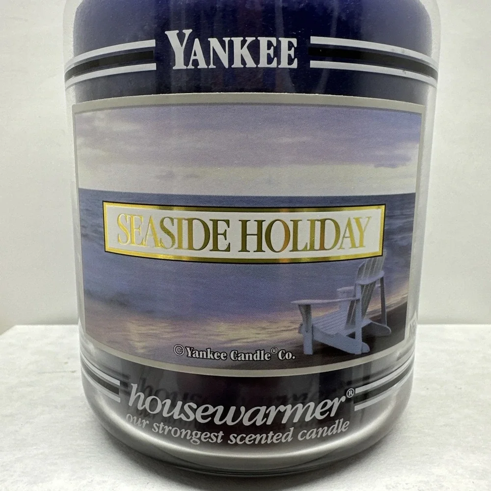 Yankee Candle Retired SEASIDE HOLIDAY Black Band Housewarmer Large 22 oz